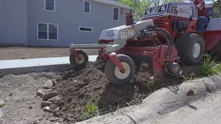 Installing a Lawn with One Tractor - Ventrac with Habitat For Humanity