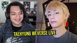 V singing FOR US?! - V Weverse Live Reaction