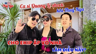 Ca sĩ Quang Lê bị sốc khi Thuý Nga cho ekip ập đến nhà làm điều này…