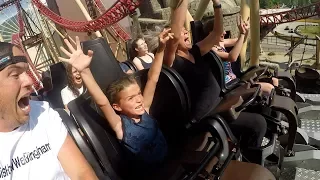 😱 SIX-YEAR-OLD KID CONQUERS TERRIFYING ROLLER COASTER 🎢