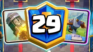 TOP 50 with Xbow Rocket Cycle Deck! | Clash Royale (2021)