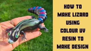 #231 Making Lizard using Jdiction Colour UV Resin | Resin Art UK