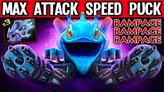 x2 Rampage Max Attack Speed Puck Build 35 Kills | Dota 2 Gameplay