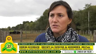 ROMINA BEIERBACH  - JORNADA sobre OVINOS y BOVINOS realizada en la FACULTAD de AGRONOMÍA -UNLPam-