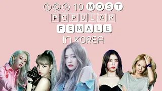 Top 10 Most Popular Kpop Female idols in Korea right now ( Not my opinion) #Hwasa #Jennie #Blackpink