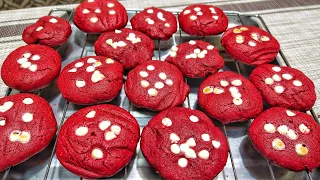 How to make red velvet cookies/Red Velvet cookies recipe