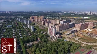 Летаем над городом Видное. Полет вокруг ДК и к ЖК Зеленые Аллеи