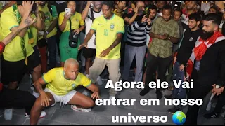 تحدي رسمي وطاحن بين تامر وفرقة Cristian Bell برازيلية | Desafio de dança brasileira e dança libanesa