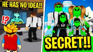 My Family Were SECRET ALIENS in Roblox BROOKHAVEN RP!!