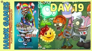 Plants vs Zombies 2 Holiday Mashup World Day 19 Easy (Locked and Loaded)