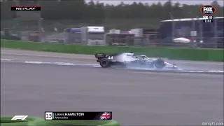 Lewis Hamilton spin German GP 2019