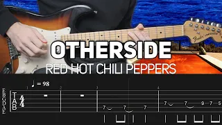 Red Hot Chili Peppers - Otherside (Guitar lesson with TAB) + Slane Castle Solo