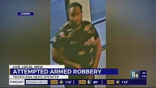 Las Vegas police search for man accused of attempted armed robbery in east valley