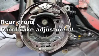 How To Adjust Z32 R32 R33 R34 Drum Handbrake