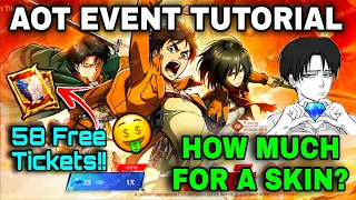 AOT SKINS CHEAPEST COST TUTORIAL💎EVENT GUIDE, PHASE 1 & 2❗Release Date