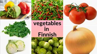 The Finnish language for beginners (vegetables name in Finnish language)