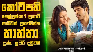 🎬 ඇමරිකන් Born කන්ෆියුස් Desi  : Movie Review Sinhala |  Telugu movie explained in sinhala