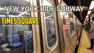 New York Ride Subway From Times Square 42th street To Coney Island Brooklyn