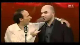 ROBERTO BENIGNI E ROBERTO SAVIANO  Vieni via con me