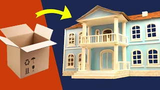 DIY Miniature Dollhouse using a cardboard box