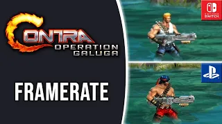 Contra Operation Galuga - Switch VS PS5 Frame Rate Test