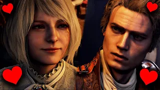 Resident Evil 4 Remake Leon Flirts With Ashley - All Leon and Ashley Romance Scenes