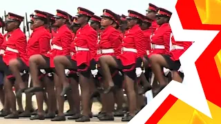 WOMEN'S TROOPS ESWATINI (SWAZILAND)  ★ ARMY DAY ★ UMBUTHFO ESWATINI DEFENSE FORCE 24 #militaryparade