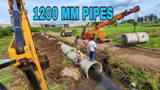 1200MM NP 4 CEMENT CONCRETE PIPES FITTING |4FT NP4 CEMENT CONCRETE PIPES#civilengineering#civilwork