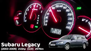 Subaru Legacy Acceleration Battle Разгон 0 100 Subaru Legacy разных поколений