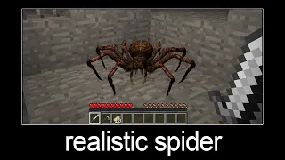 Minecraft wait what meme part 141 (realistic spider)
