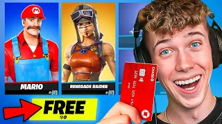 I Opened a FREE Rare Skin Store in Fortnite!