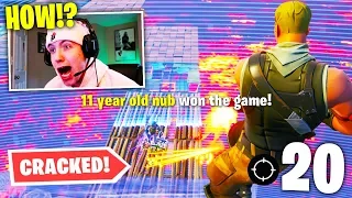 INSANE 11 Year Old CARRIES ME in *NEW* Fortnite Floor is Lava LTM! (20 bomb)