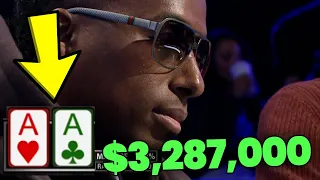 POCKET ACES In The $3,287,000 Poker Tournament!