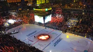 TD Garden crowd reacts to Bruins / Maple Leafs Game 1