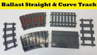 How To Ballast LEGO Train Track - Straight & Curved
