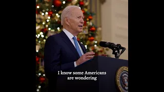 President Biden Gives an Update on Taking COVID-19 Precautions During the Holiday Season