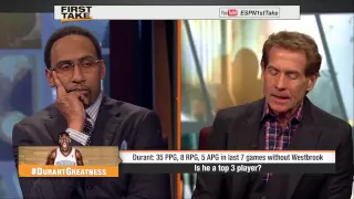 ESPN First Take - Is Kevin Durant A TOP3 Player?