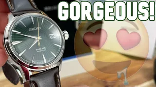 Beautiful Green Dial Seiko Presage Dress Watch "Mockingbird" | Unboxing & First Impressions