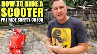 HOW TO RIDE A SCOOTER | Pre-Ride Scooter Checks & Commentary Ride | PART 9