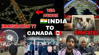 INDIA🇮🇳 TO CANADA🇨🇦 | VIA DUBAI | IMMIGRATION Q&A | VIA EMIRATES | WINTER INTAKE