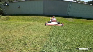 Extreme Mowing on Hillside with VENTRAC Wide Area Mower - Hang on Tight!