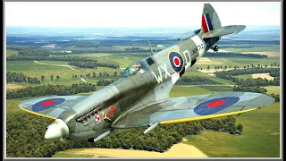 Spitfire & Hurricane Action (Pure Engine Sounds, No Music) | IL-2 BoS