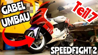 Gabel-Umbau bei der Speedfight 2 | Aerox Felgen + Gabel auf Speedfight 2 | Lilo Scooter Performance