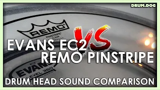 Evans EC2 VS. Remo Pinstripe - Tom Head Sound Comparison!