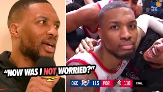 Damian Lillard Reacts To His CRAZIEST Buzzer Beaters 🚨✌️