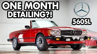 Classic Mercedes 560SL R107 // MONTH LONG Restoration Detailing