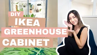 Building a DIY IKEA Greenhouse Cabinet - Vlog | Ikea Hack | Home Decor | Motherhood