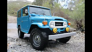 1978 Toyota FJ40 Cold Start, Walk-around and drive.