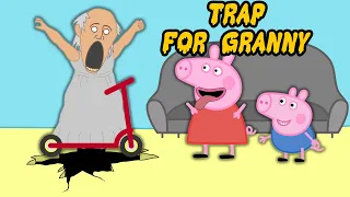 Peppa Pig Vs Granny - Trap For Granny - Funny Horror Story