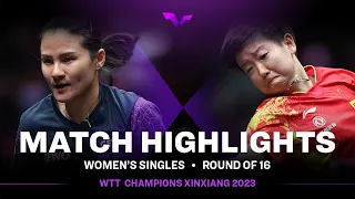 Sun Yingsha vs Xiaoxin Yang | WS R16 | WTT Champions Xinxiang 2023